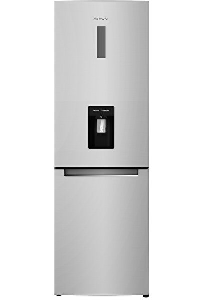 Crown Ψυγειοκαταψύκτης 185x60 CBN444DIX/DIS INOX ΜΕ ΒΡΑΝΤΑ