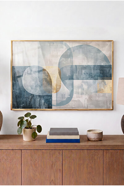Zevahir Mobilya Dekorasyon Horizontal Glass Table with Layered Intersection C...