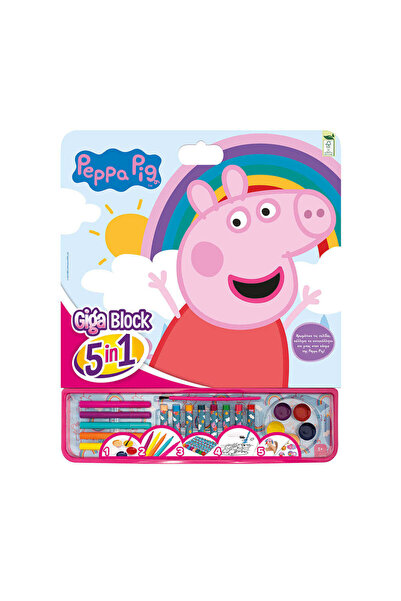 AS COMPANY Happi Hobbi Giga Block Σετ Ζωγραφικής Peppa Pig 5 σε 1 για 3+ ετών