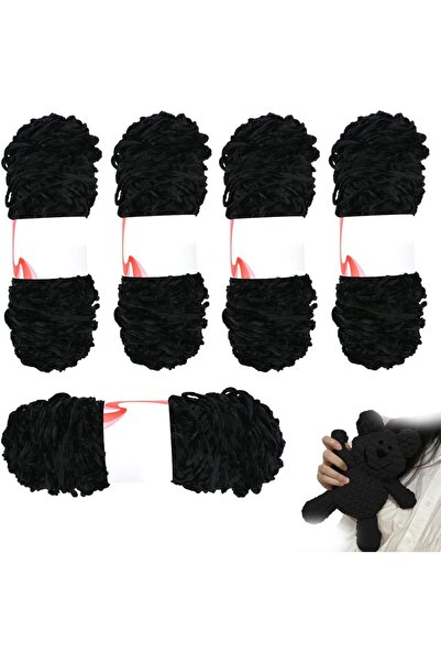 Generic Chenille Yarn for Crochet & Knitting - 5 x 100g Soft Wool Yarn for DI...