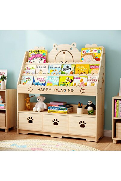Generic Kids Bookshelf and Toy Organizer, 3 Tier Bookcase Book Shelf with Toy...