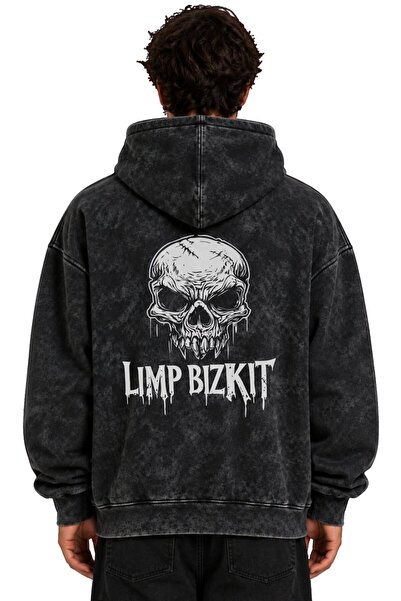 SEVBANO Hanorac cu glugă, unisex, supradimensionat, lavabil, cu imprimeu Limp...