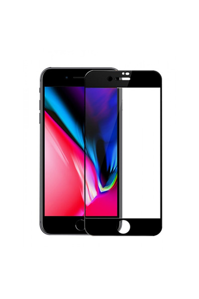 Vivid Σκληρυμένο Γυαλί Πλήρους Κάλυψης για iPhone 6/7/8 Plus Μαύρο