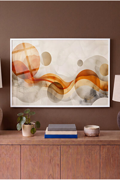 Zevahir Mobilya Dekorasyon Rhythm of Autumn Themed Horizontal Glass Painting ...