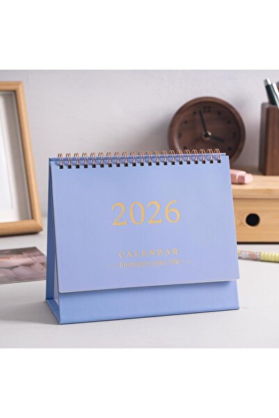 Generic Small Desk Calendar 2025-2026, Desktop Calendar, Standing Flip Deskto...