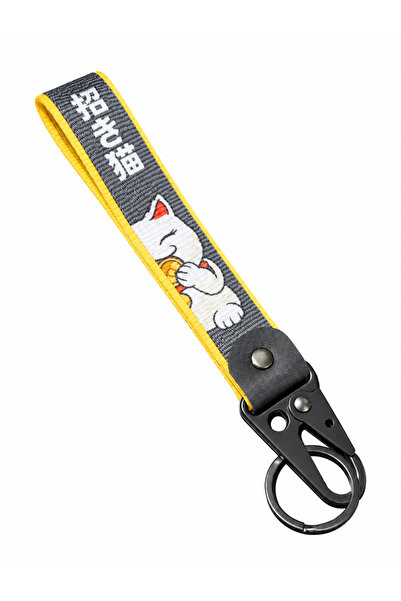 Generic Brand Breloc textil S*** Up lanyard pentru chei, albastru, inel metal...