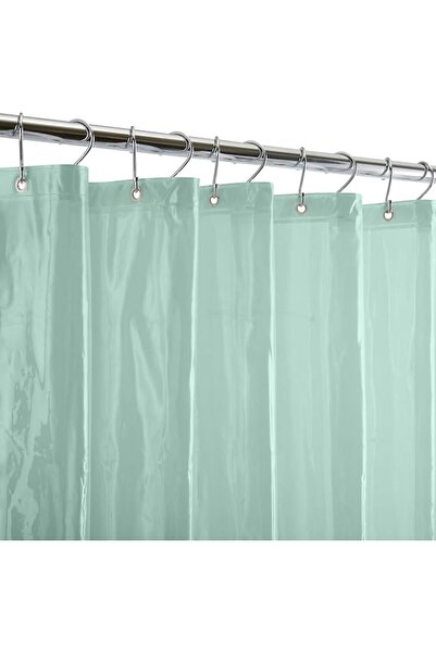 Bath Bliss ستارة حمام متينة، 12 حلقة معدنية مقاومة للصدأ، 3 حواف مغناطيسية مث...