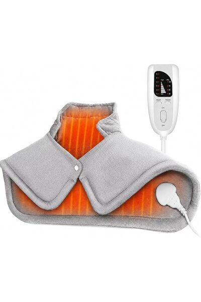GENERAL Electric Heating Pad for Neck and Shoulder with 6 Heating & 4 Timer S...