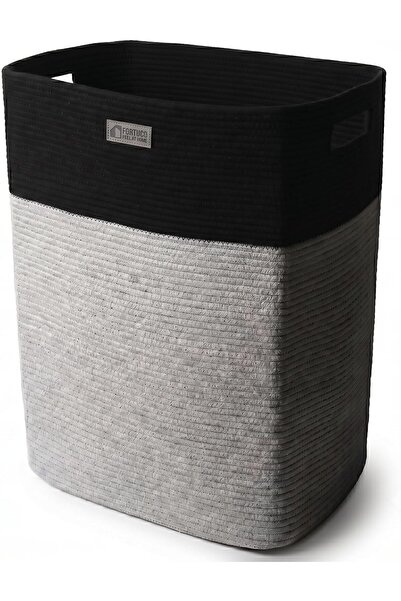 Generic Premium Woven Rope Laundry Basket | Medium 60L Foldable Laundry Hampe...