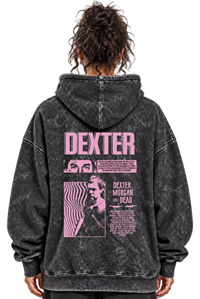 SEVBANO Hanorac unisex supradimensionat, lavabil, cu imprimeu Dexter Morgan