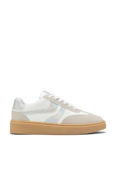 SOLİN SHOES Women's Thermo Sole Side Striped Lace-Up Orthopedic Sports Shoes Sneaker