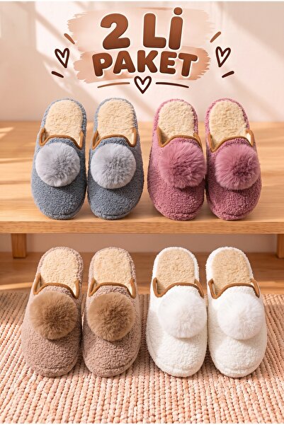 StWenn 2-Piece Mixed Men's and Women's Advantageous Package Plush House Slipp...