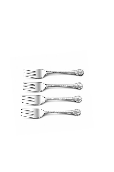 TOPİCAL Tobical Tea Fork Set 4 Pieces - Silver