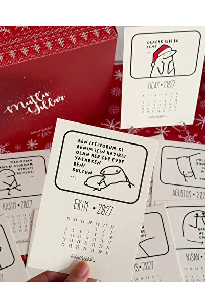 Bikutumutluluk 2027 Komik Mottolu Masa Takvimi
