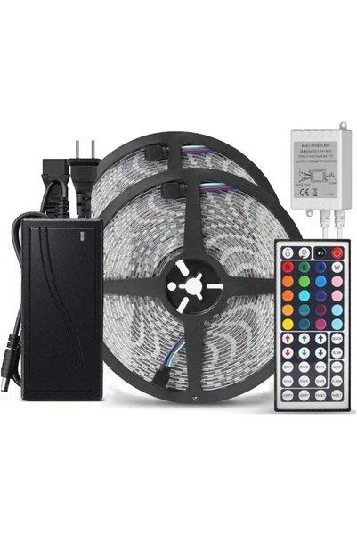 Generic شريط إضاءة LED ناعم 10 أمتار 5050 RGB مزود بخاصية WIFI وشريط إضاءة بم...