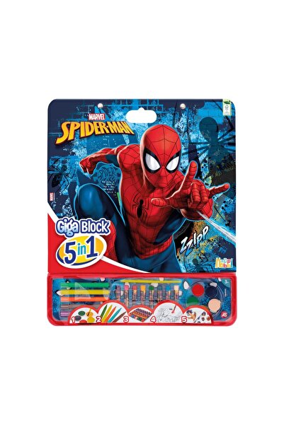 AS COMPANY Happi Hobbi Giga Block Σετ Ζωγραφικής Marvel Spiderman 5 σε 1 Για ...