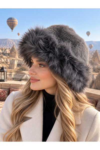 FEEMELS Premium Plush Fur Beret – Fur Hat