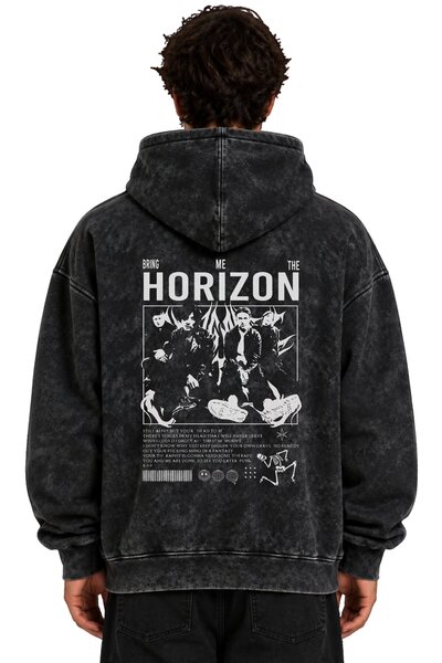 SEVBANO Bring Me the Horizon Rock Metal Music Group Hanorac cu glugă lavabil,...