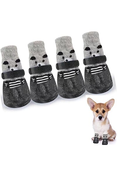 Generic Non Slip Dog Socks, 4Pcs Breathable Paw Protectors with Anti-Skid Rub...