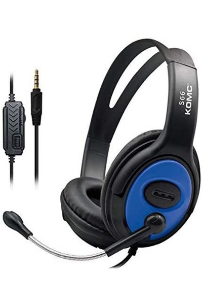 Komc S66 Ακουστικά Gaming 3.5 χιλ. Μπλε