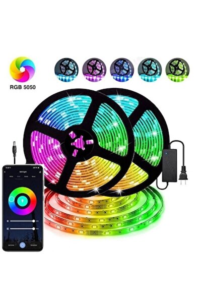 OEM Σετ Ταινία Led Με Τηλεχειριστήριο 12v Rgb 2x5m Smart Led Strip Lights 505...