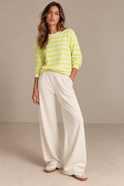 ALEXANDERGARDI Striped Crew Neck Knit Sweater