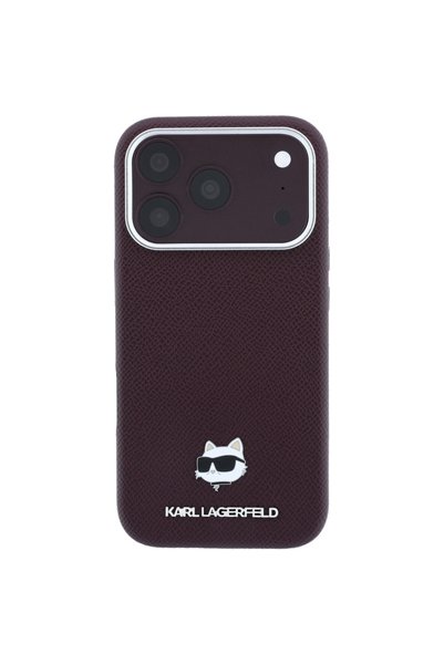 Karl Lagerfeld Husă MagSafe Choupette cu textură granulată pentru iPhone 18 P...