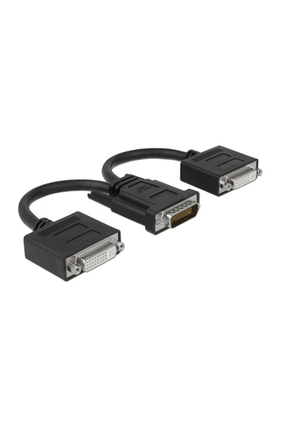 DELOCK Προσαρμογέας DMS-59 σε 2x DVI 65281 20εκ. μαύρο