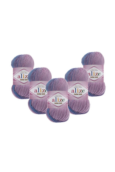 Alize Cotton Gold Batik (4531) 5 Pieces 500 Gr 1650 Mt 55% Cotton 45% Acrylic...