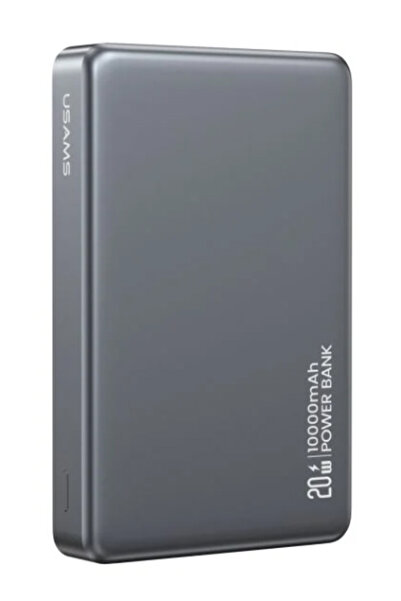 Usams Power bank CD242 μαγνητικό ασύρματο με έξοδο USB-C 10000mAh 20W γκρι