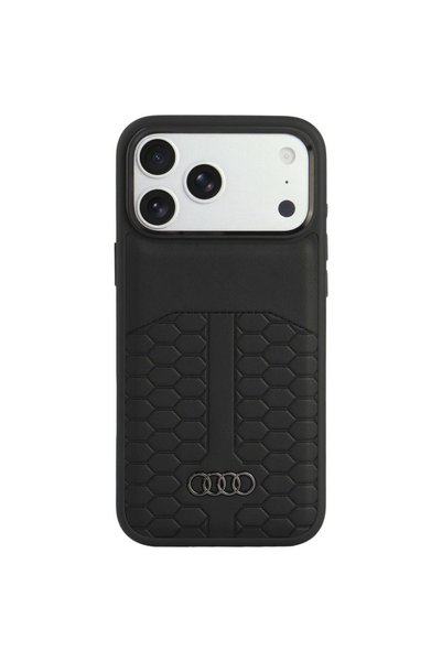 Audi Δερμάτινη Θήκη MagSafe για iPhone 18 Pro Max / 17 Pro Max, Μαύρη