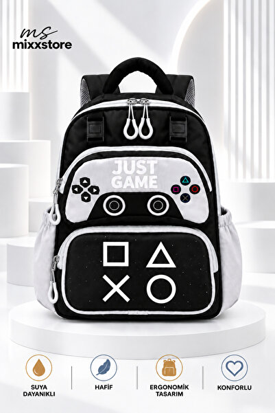 ms mixxstore Joystick Patterned Luxury Nursery Kindergarten and Daycare Bag