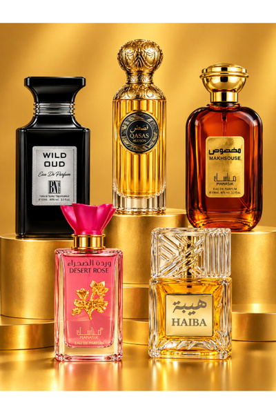 Generic Brand Set of 5 Unisex Oriental Perfumes 100 ml – Intense & Distinct –...
