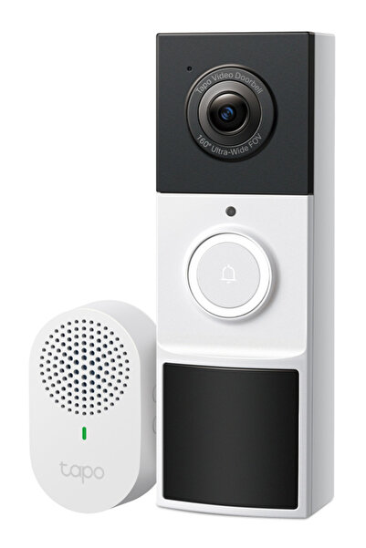 TP-LINK Έξυπνο κουδούνι πόρτας με κάμερα Tapo D210 2K/3MP WiFi 6400mAh IP65 V2.0