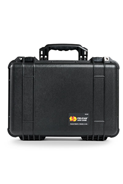 Pelican 1500 Protector Case Black - No Foam | Waterproof Crushproof Dustproof Protective Case