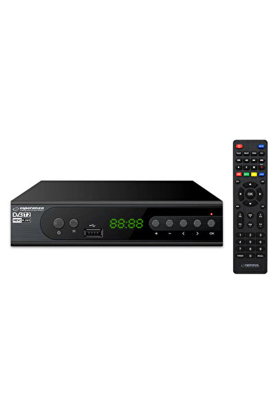 ESPERANZA Ψηφιακός δέκτης EV106R DVB-T2 Full HD MPEG-4 H.265/HEVC με PVR