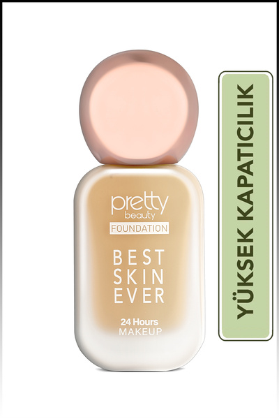 Pretty Beauty Best Skın Ever Yüksek Kapatıcı Etkili Fondöten No3