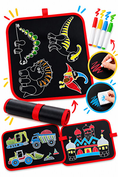 craftivio Magic Coloring Mat with 4 Pens |   Reusable Children's Painting and...