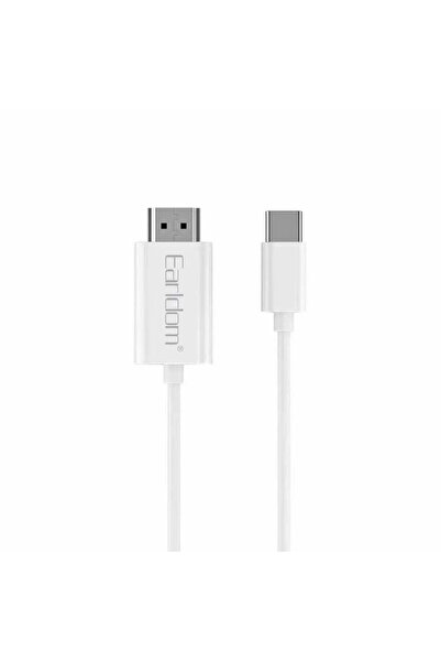 Earldom Καλώδιο ET-W32, Type-C - HDMI 4K, 2μ, Λευκό - 40375