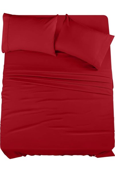 Utopia Bedding طقم شراشف سرير من يوتوبيا بيدينغ - نسيج ناعم من الياف المايكرو...