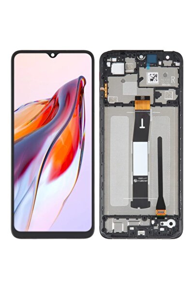 Tradebit Display LCD și ecran tactil pentru Xiaomi Redmi 12C, cu ramă, negru
