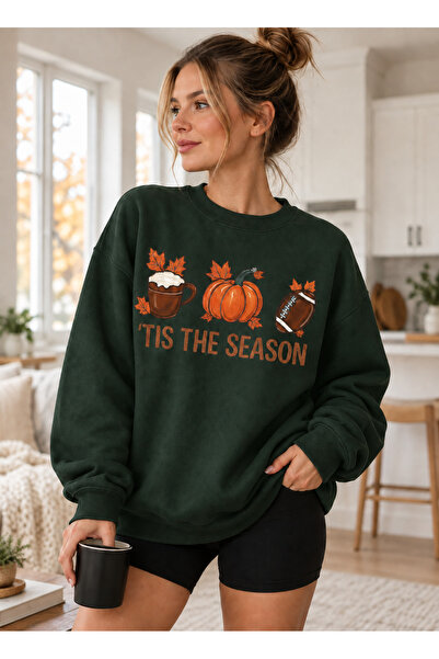 BW Bravely Wear Halloween Themed (Tis the Season) Printed Women's Sweatshirt