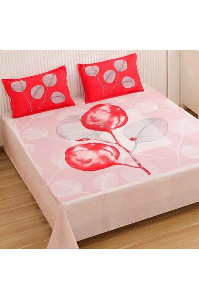 Fashion Story Home Storie@Home Tivil Collection Cotton Bed Sheet Set with 2 P...