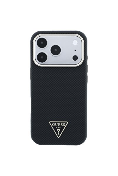 Guess Θήκη MagSafe με Τριγωνικό Λογότυπο Kevlar για iPhone 18 Pro Max / 17 Pr...