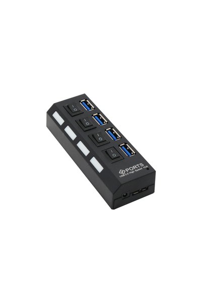 NO BRAND Διανομέας USB Χωρίς Μάρκα, USB 3.0, 4 θύρες, Μαύρο - 12062