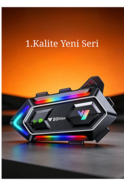Venorıa Y20 Max Tüm Cihazlarla Uyumlu Su Geçirmez Bluetooth Motosiklet Kask K...