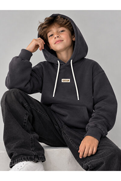 Erkek Çocuk Oversize Kapüşonlu Sweatshirt