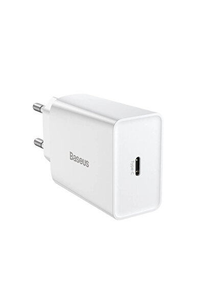Baseus Φορτιστής δικτύου Speed Mini 1C 20W 1 x Type-C F Λευκό - 40414