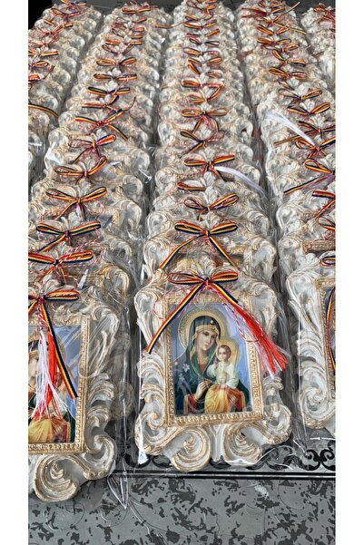 suflet si casa decor Set 20 Mărțișoare Icoană Religioasă cu Șnur Tricolor – M...