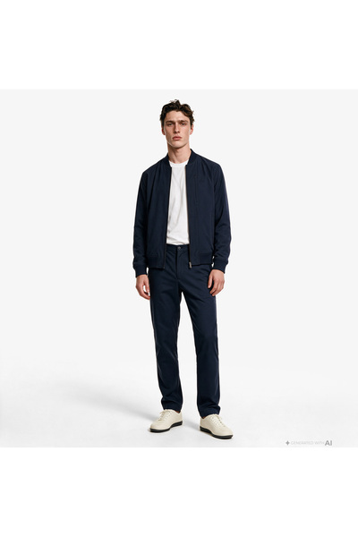 Lacoste Erkek Slim Fit Lacivert Pantolon